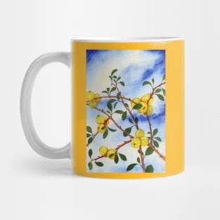 QUINCE BUSH FRUIT NATURE LEAES BERRIES YELLOW Mug